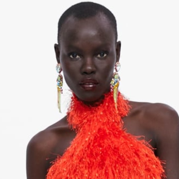 πHOST PICKπFRINGED HALTER DRESS - Picture 6 of 6